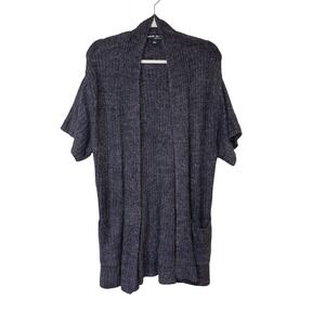 Barefoot Dreams CozyChic Lite‎ Knit Duster Cardigan Sweater Short Sleeve Small
